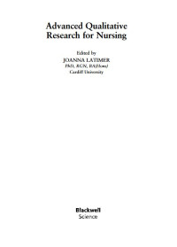 Advanced Qualitative Research for Nursing