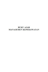 e book - Buku Ajar Manajemen Keperawatan